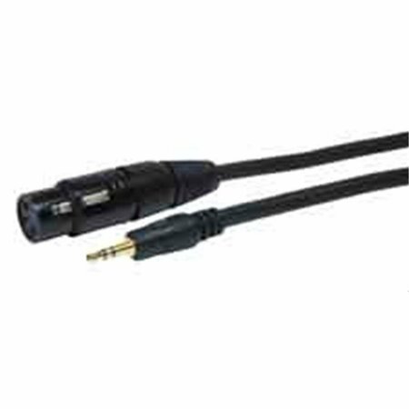 COMPREHENSIVE Standard Series XLR Jack to Stereo 3.5mm Mini Plug Audio Cable 3ft XLRJ-MPS-3ST